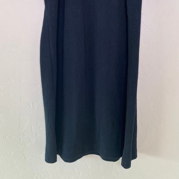 Maeve by Anthropologie Black Annika Knit Puff Sleeve Dress Large - Picture 9 of 11